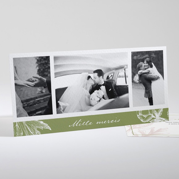 Remerciement mariage Intemporel réf.N13176