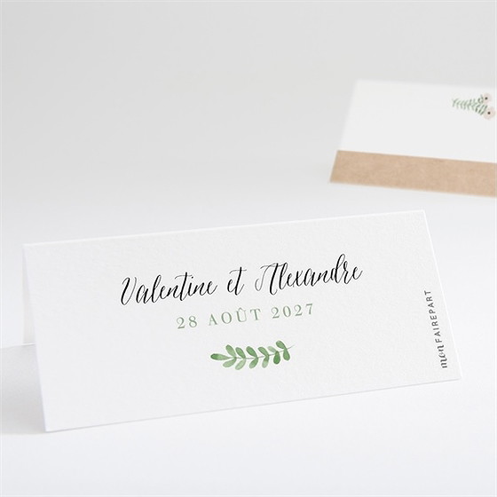 Marque-place mariage fraicheur d'été