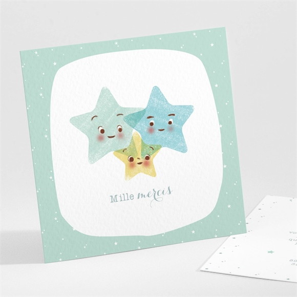 Remerciement naissance Ma tribu verte réf.N30149