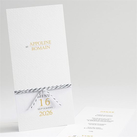 Menu mariage doux plaisir