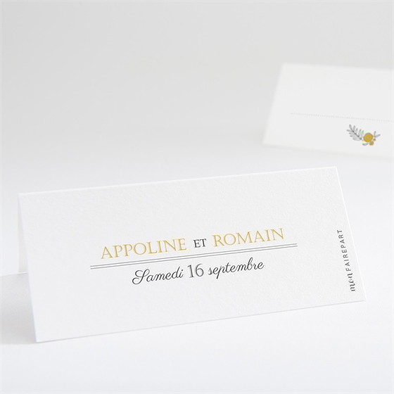 Marque-place mariage doux plaisir