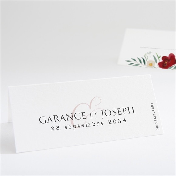 Marque-place mariage Jolis coquelicots réf.N440679