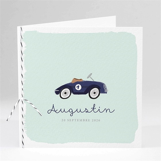Faire-part naissance ma petite voiture vintage