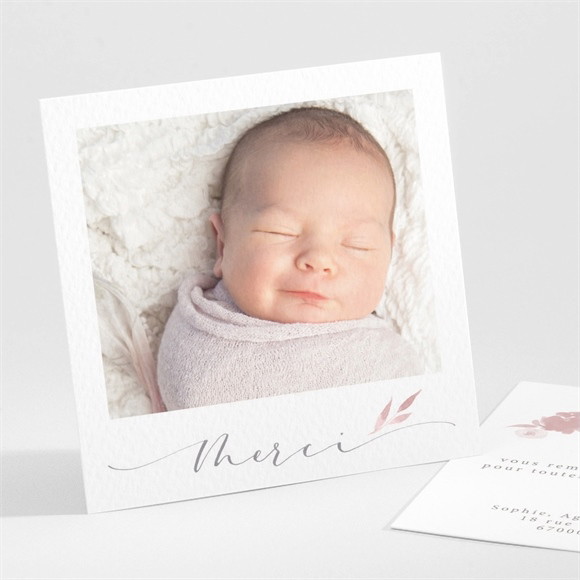 Remerciement naissance Joli vintage réf.N30163