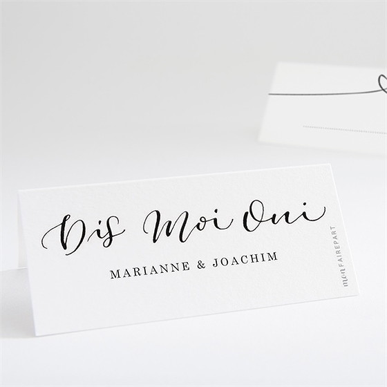 Marque-place mariage dis moi oui!