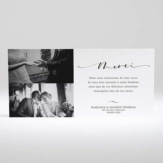 Remerciement mariage dis moi oui!