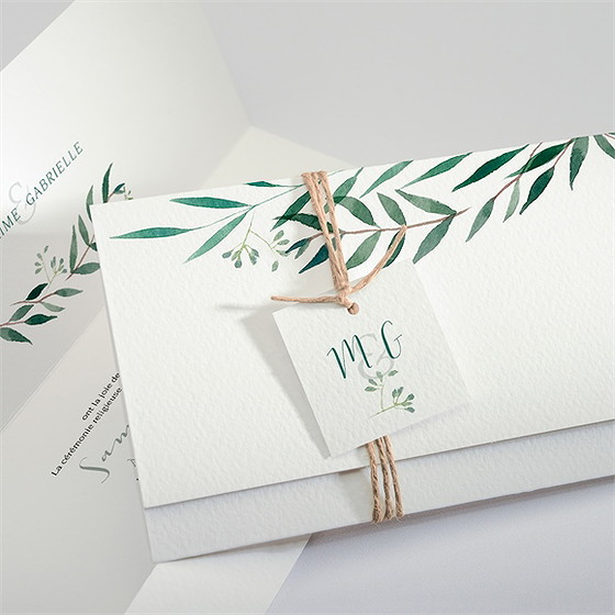 Faire-part mariage douceur du pinceau