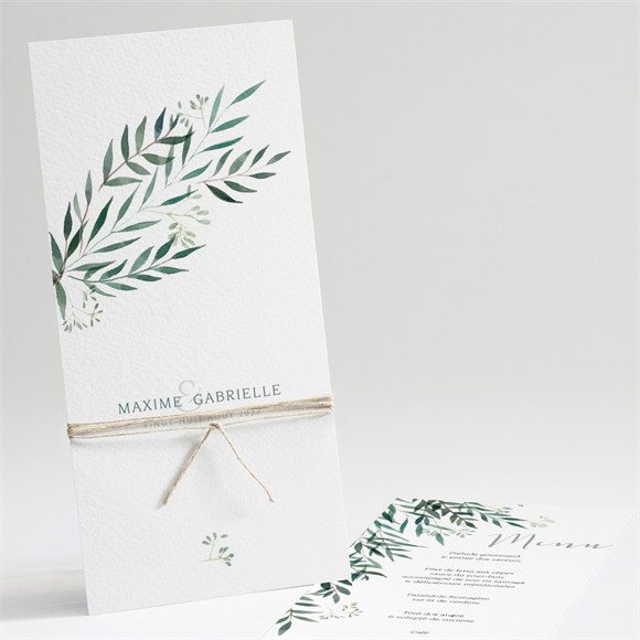 Menu mariage Douceur du pinceau réf.N22161