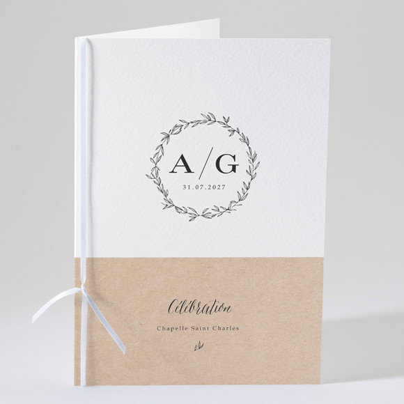 Livret de messe mariage Douce harmonie réf.N49172