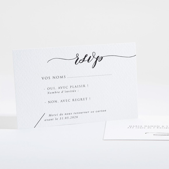 Carton réponse mariage Elle a dit Oui réf.N16112