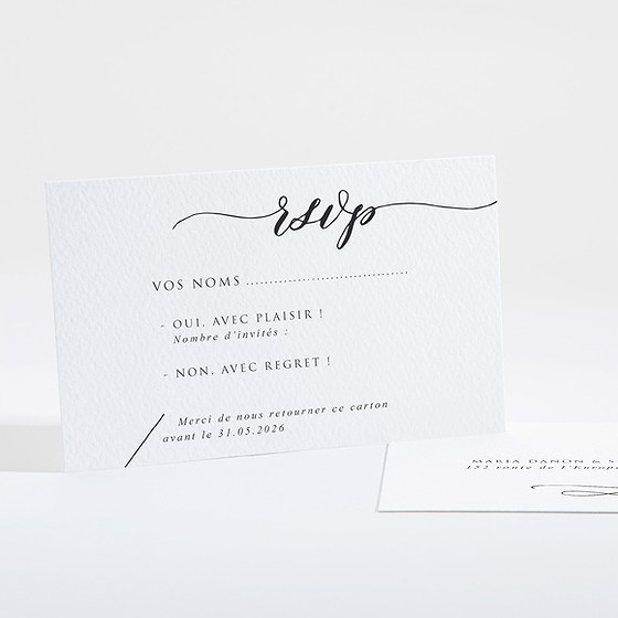 Carton réponse mariage elle a dit oui