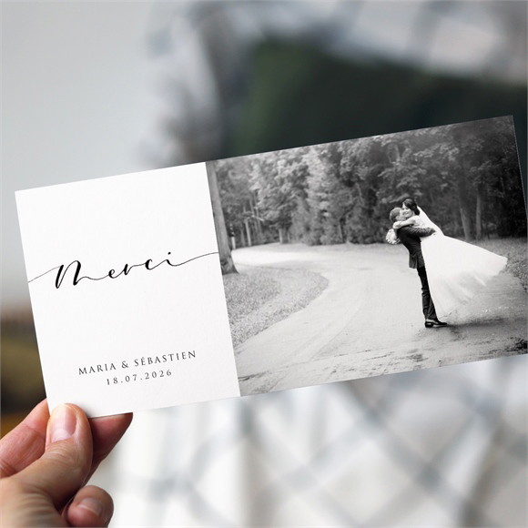 Remerciement mariage Elle a dit Oui réf.N13182