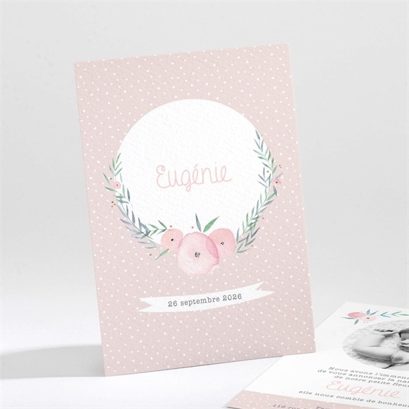 Faire-part naissance Illustration florale réf.N211167