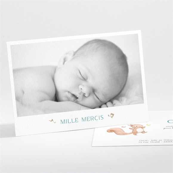 Remerciement naissance La Fanfare! réf.N111228