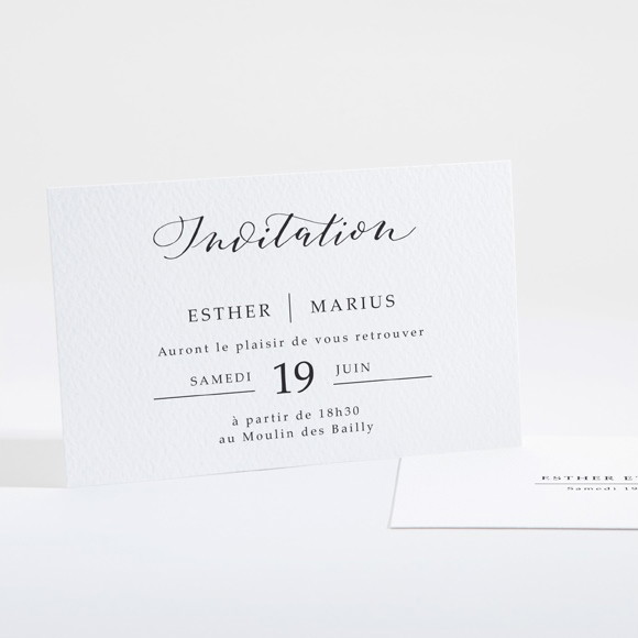 Carton d'invitation mariage Liés pour toujours réf.N16113