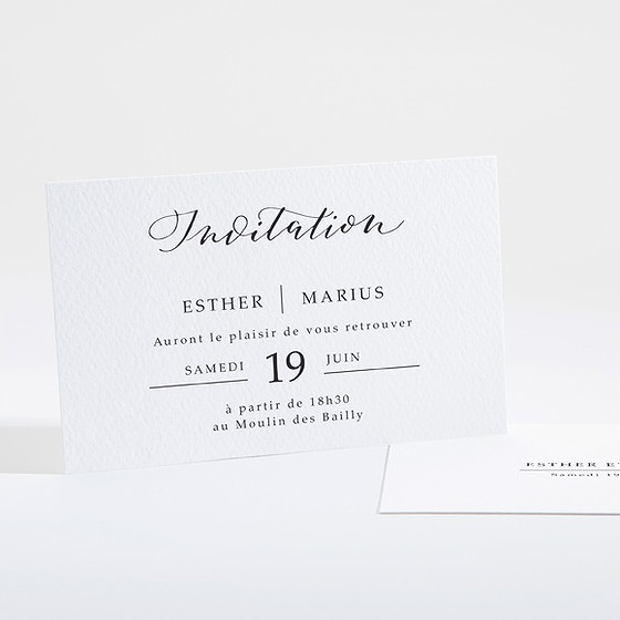 Carton d'invitation mariage liés pour toujours