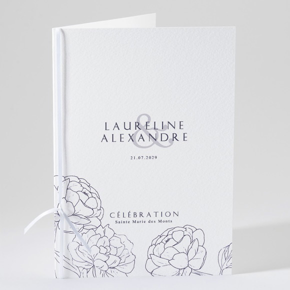 Livret de messe mariage Chic et moderne réf.N49175