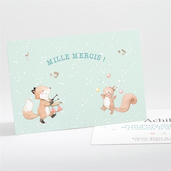 Remerciement naissance Ma jolie fanfare réf.N111230