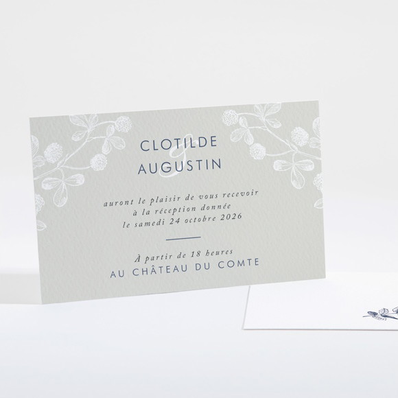 Carton d'invitation mariage Esperluette réf.N16117