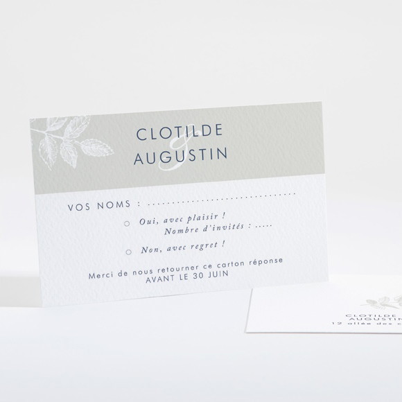 Carton réponse mariage Esperluette réf.N16118