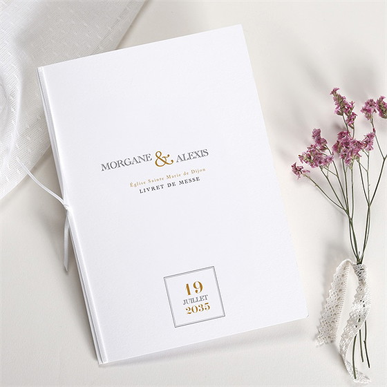 Livret de messe mariage lettre moderne