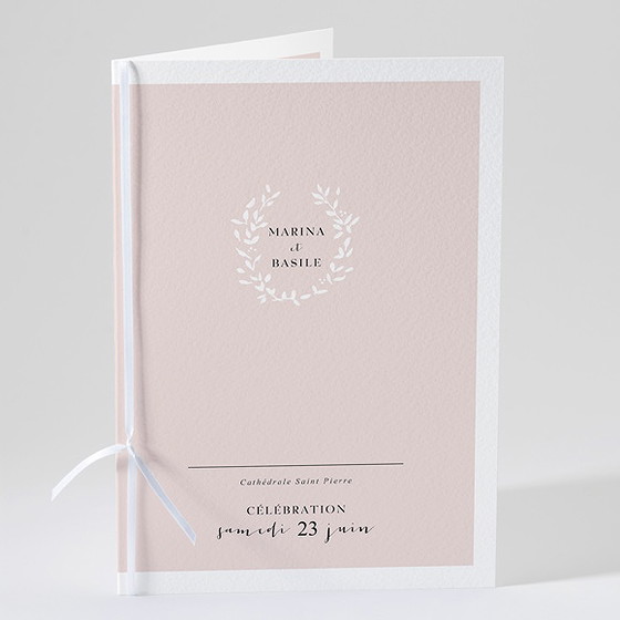 Livret de messe mariage médaillon