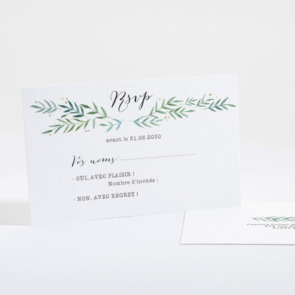 Carton réponse mariage Oui ! réf.N16134