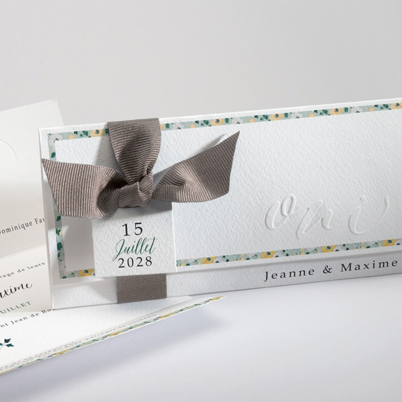 Faire-part mariage Oui en relief réf.N94118