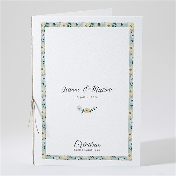 Livret de messe mariage oui en relief