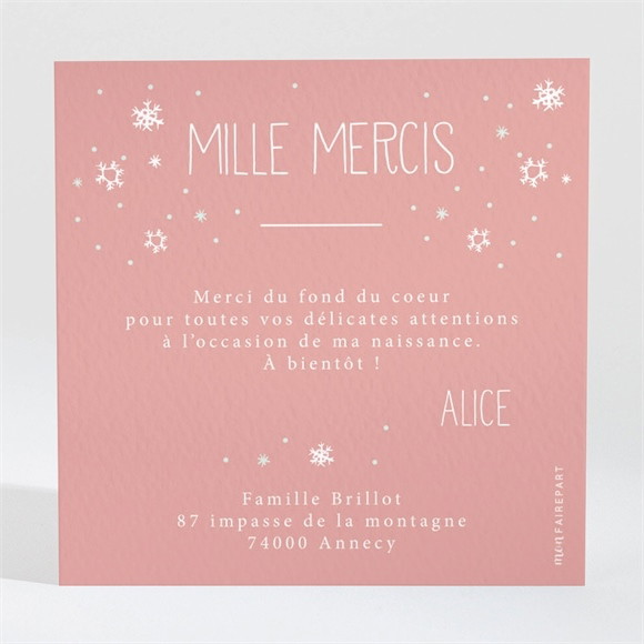 Remerciement naissance Constellation réf.N3001501