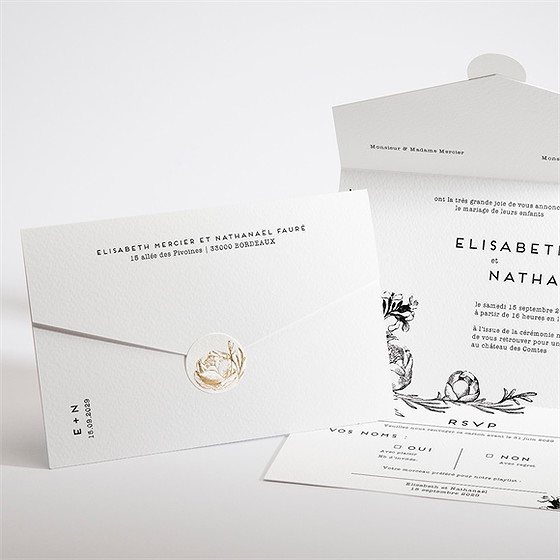 Faire-part mariage tout en un !