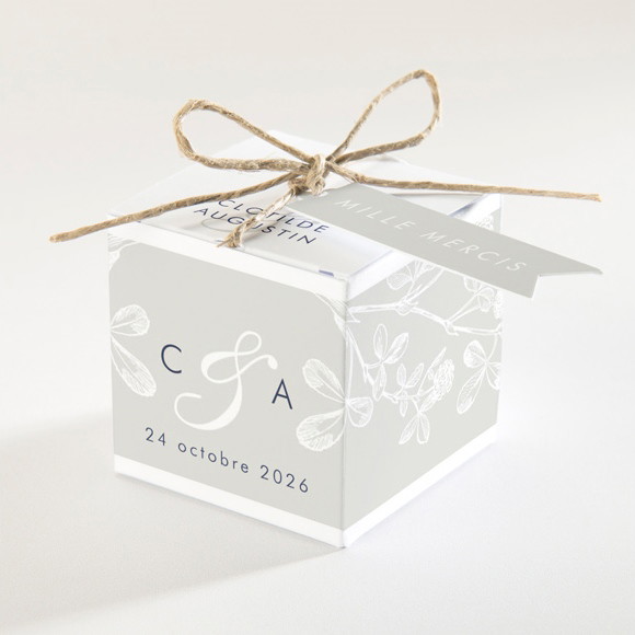 Boîte de dragées mariage Esperluette réf.N340150