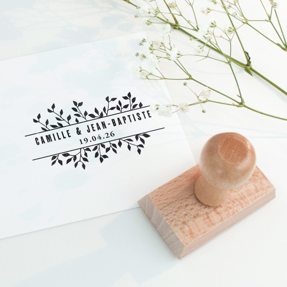 Tampon mariage Bandeau nature réf.N95004