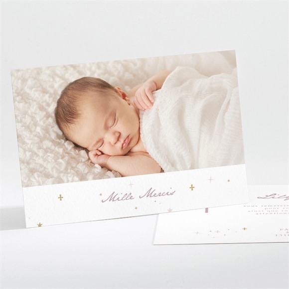 Remerciement baptême Simple design réf.N111235