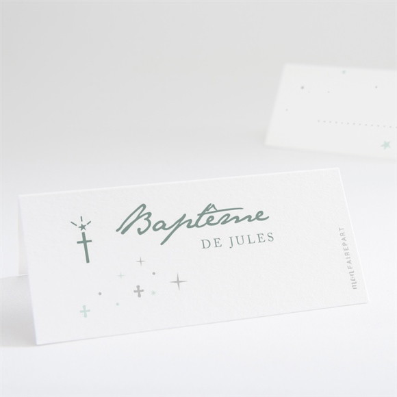 Marque-place baptême Lumière ! réf.N440689