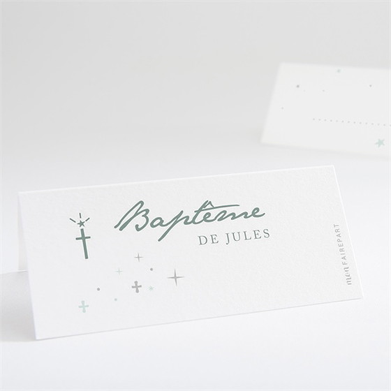 Marque-place baptême lumière !