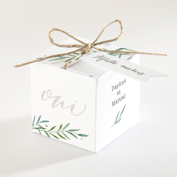 Boîte de dragées mariage Oui ! réf.N340157