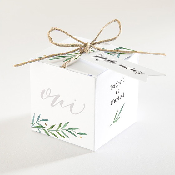 Boîte de dragées mariage oui !