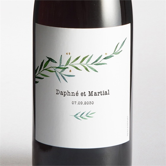 Etiquette de bouteille mariage oui !