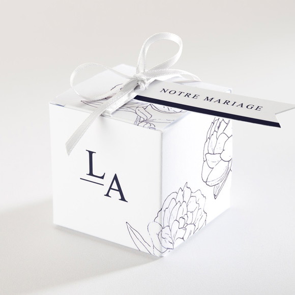 Boîte de dragées mariage Chic et moderne réf.N340158