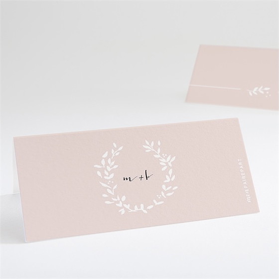 Marque-place mariage médaillon