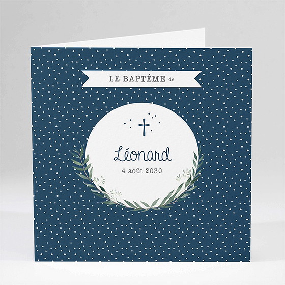 Faire-part de baptême motifs et autres pois