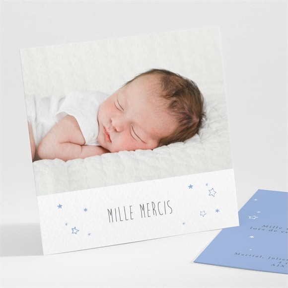 Remerciement baptême Cadre et motifs réf.N30186