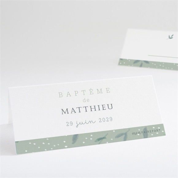 Marque-place baptême Gravure vintage réf.N440706