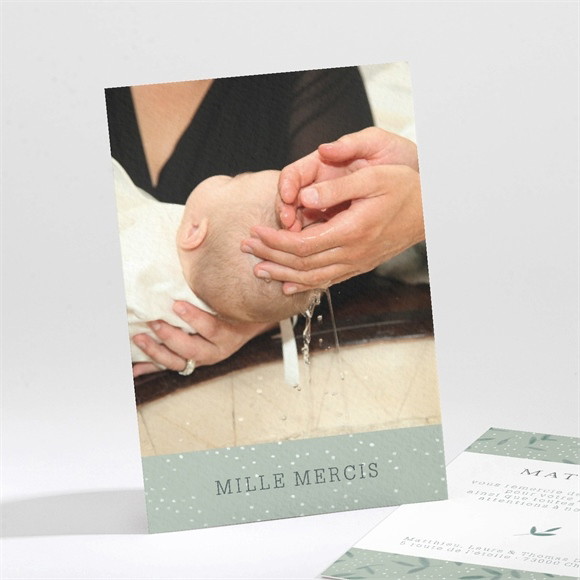 Remerciement baptême Gravure vintage réf.N211185