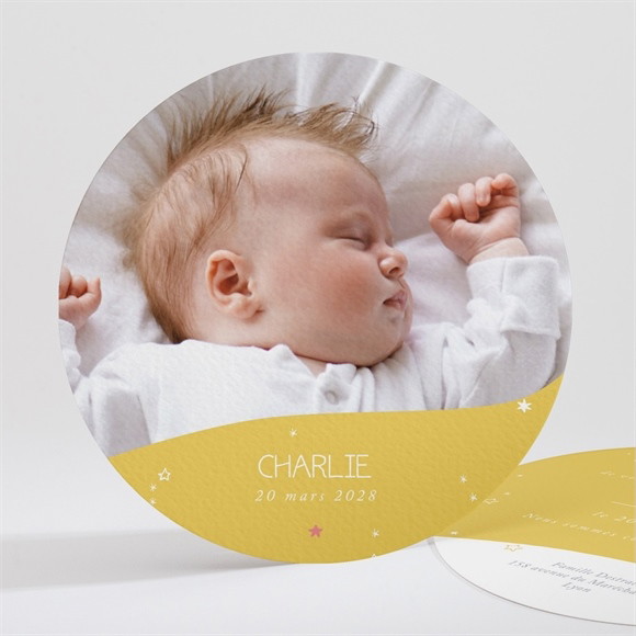 Faire-part naissance En Jaune toute! réf.N321119