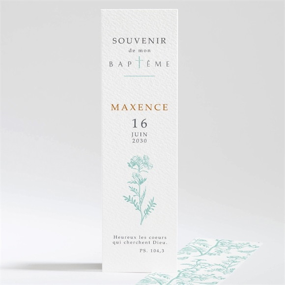 Signet baptême Gravure en rond réf.N20146