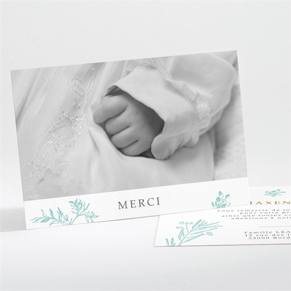 Remerciement baptême Gravure en rond réf.N111239