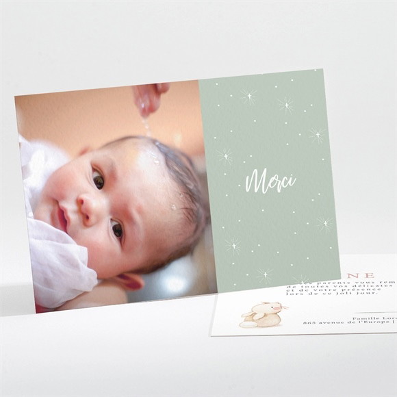 Remerciement baptême Tendre Scène réf.N111242