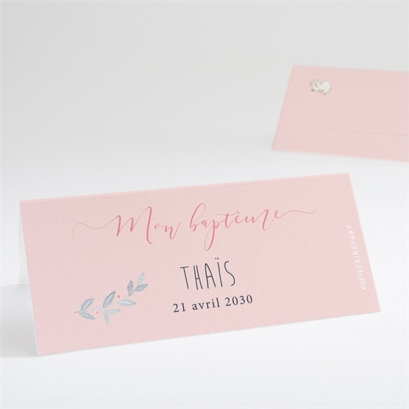 Marque-place baptême Enfant bercé de tendresse réf.N440710